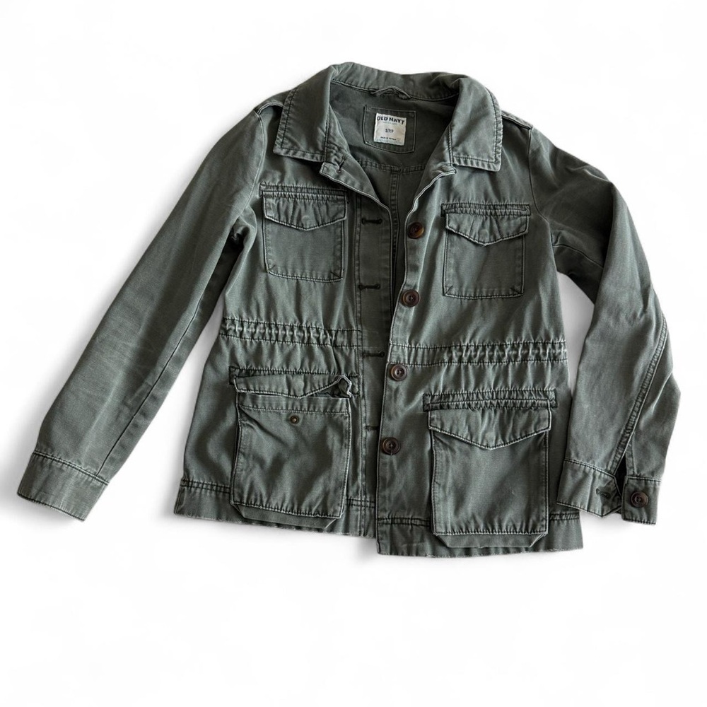 100% Cotton Green Utility Jacket